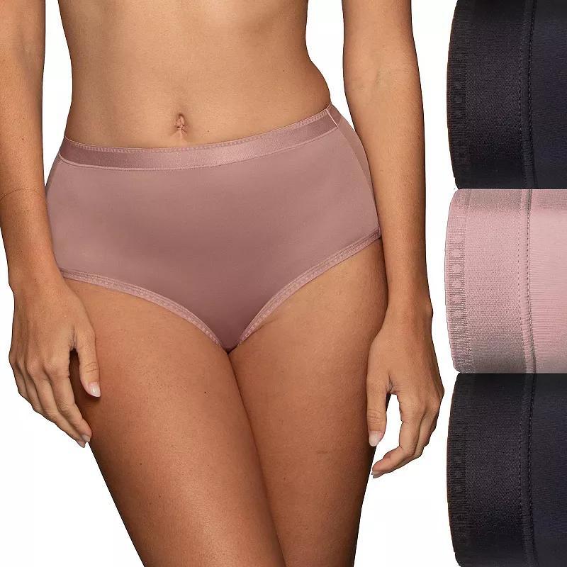 Women's Vanity Fair Lingerie® 3-Pack Comfort Where it Counts Brief 13463, Size: 9, Damask Asst Product Image