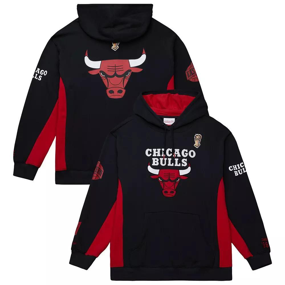 Men's Mitchell & Ness Black Chicago Bulls Hardwood Classics Team Origins Fleece Pullover Hoodie, Size: Large Product Image