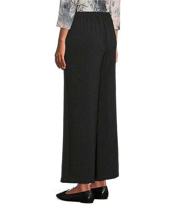 Allison Daley Black Pull-On Straight Leg Soft Pants Product Image