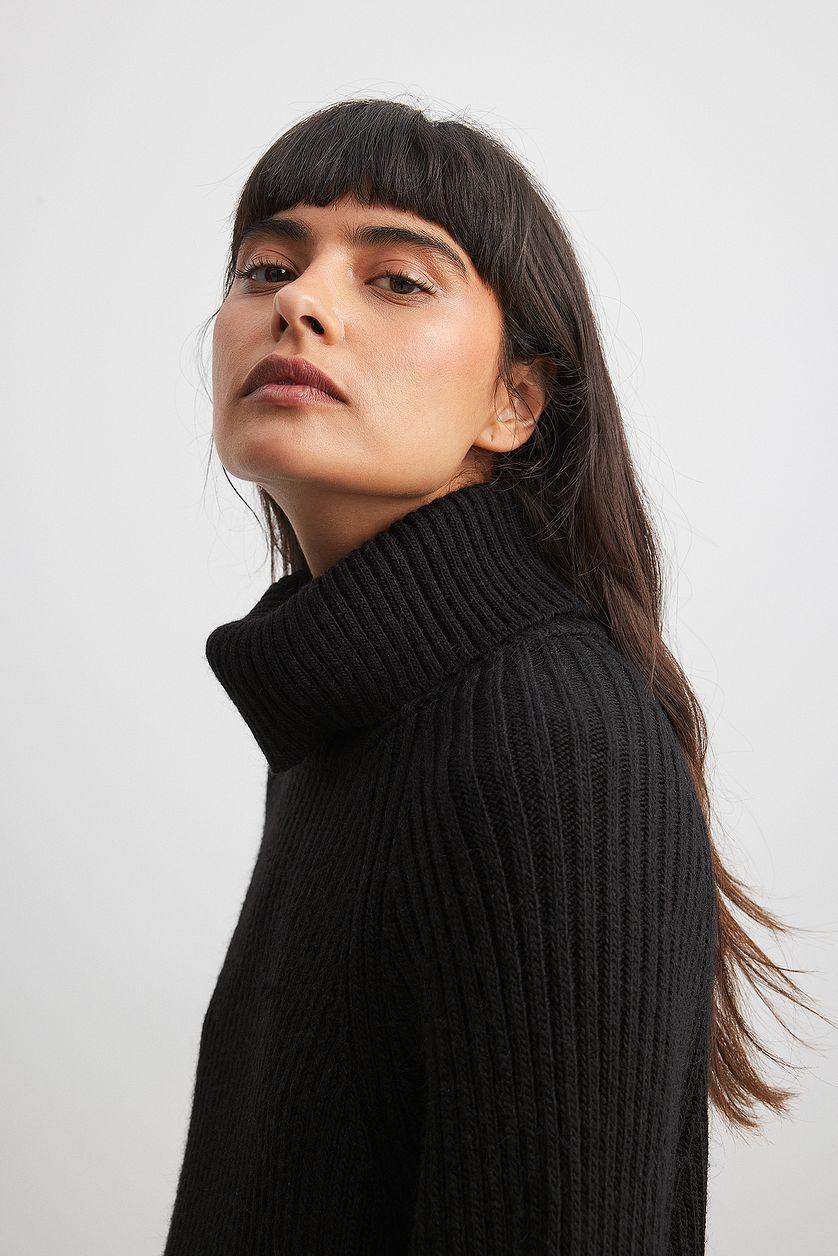 Knitted Sweater Dress Offwhite Product Image