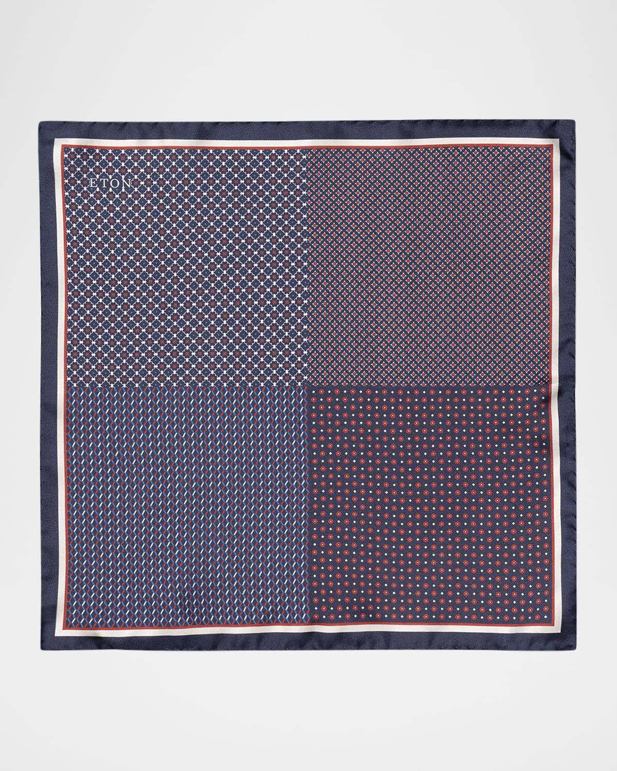 Mens Four-Sided Silk Pocket Square Product Image