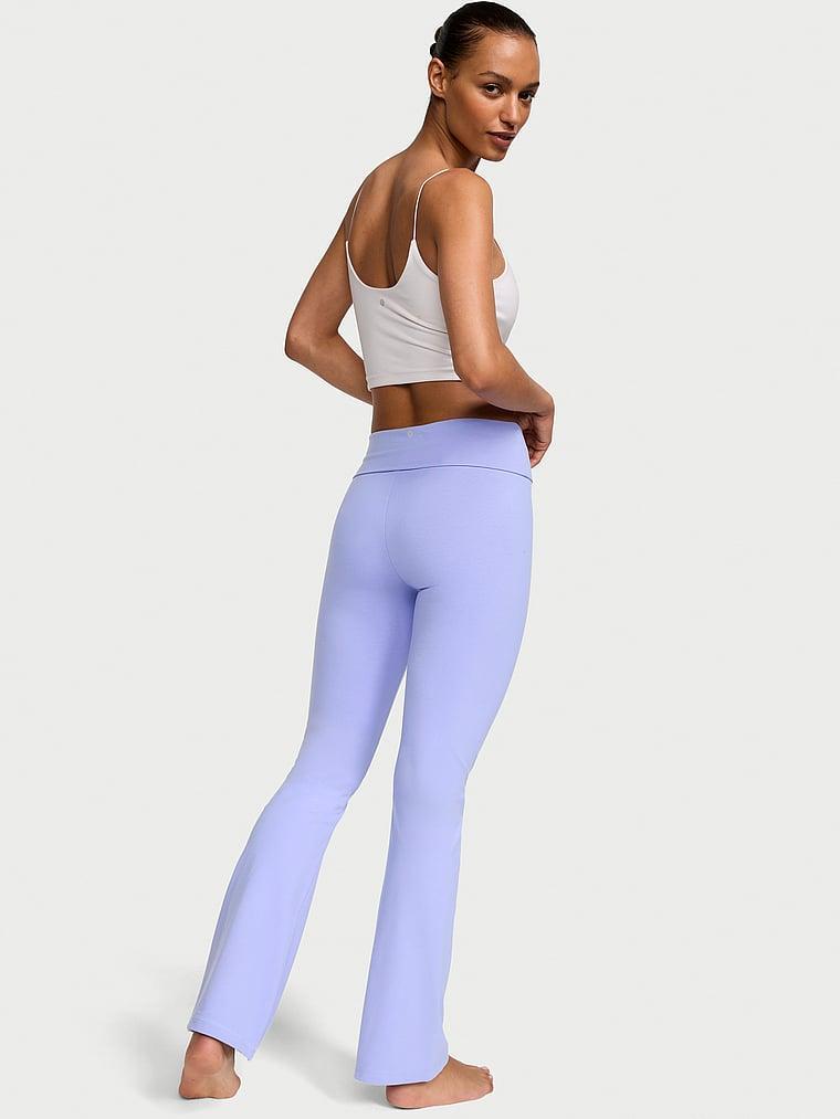 VS Cotton Yoga Foldover Flare Leggings Product Image