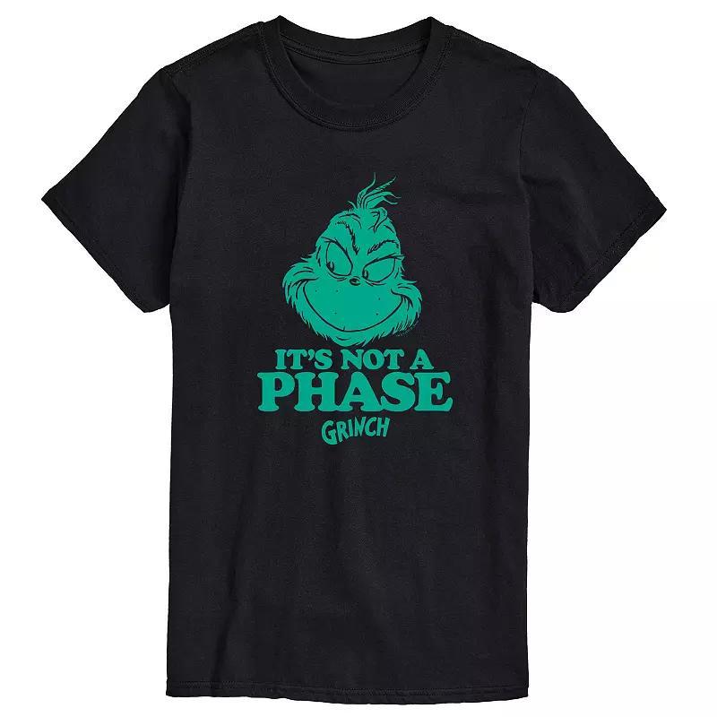 Big & Tall Dr. Seuss Grinch Its Not A Phase Graphic Tee, Men's,  Product Image