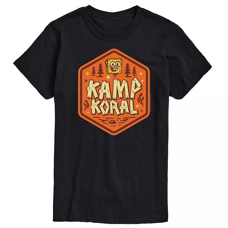 Men's SpongeBob SquarePant Kamp Koral Graphic Tee, Size: Medium, Blue Product Image