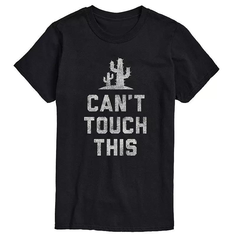 Big & Tall Can't Touch This Cactus Graphic Tee, Men's, Size: 6XB, Black Product Image