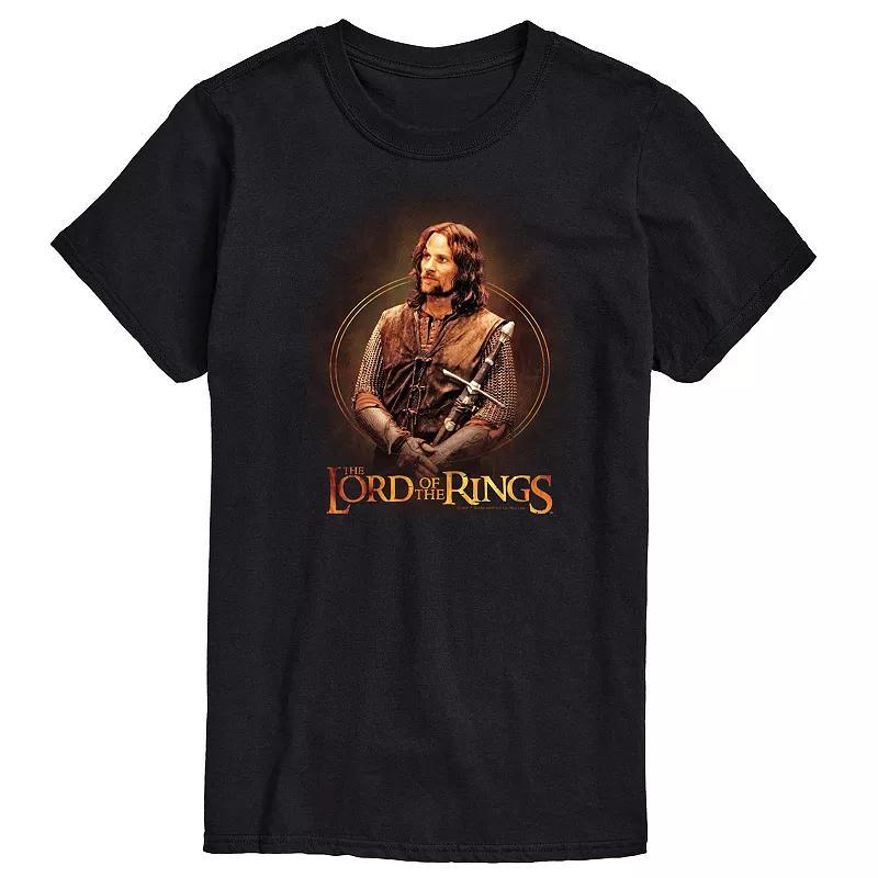 Men's The Lord Of The Rings Aragorn Graphic Tee, Size: XXL, Black Product Image