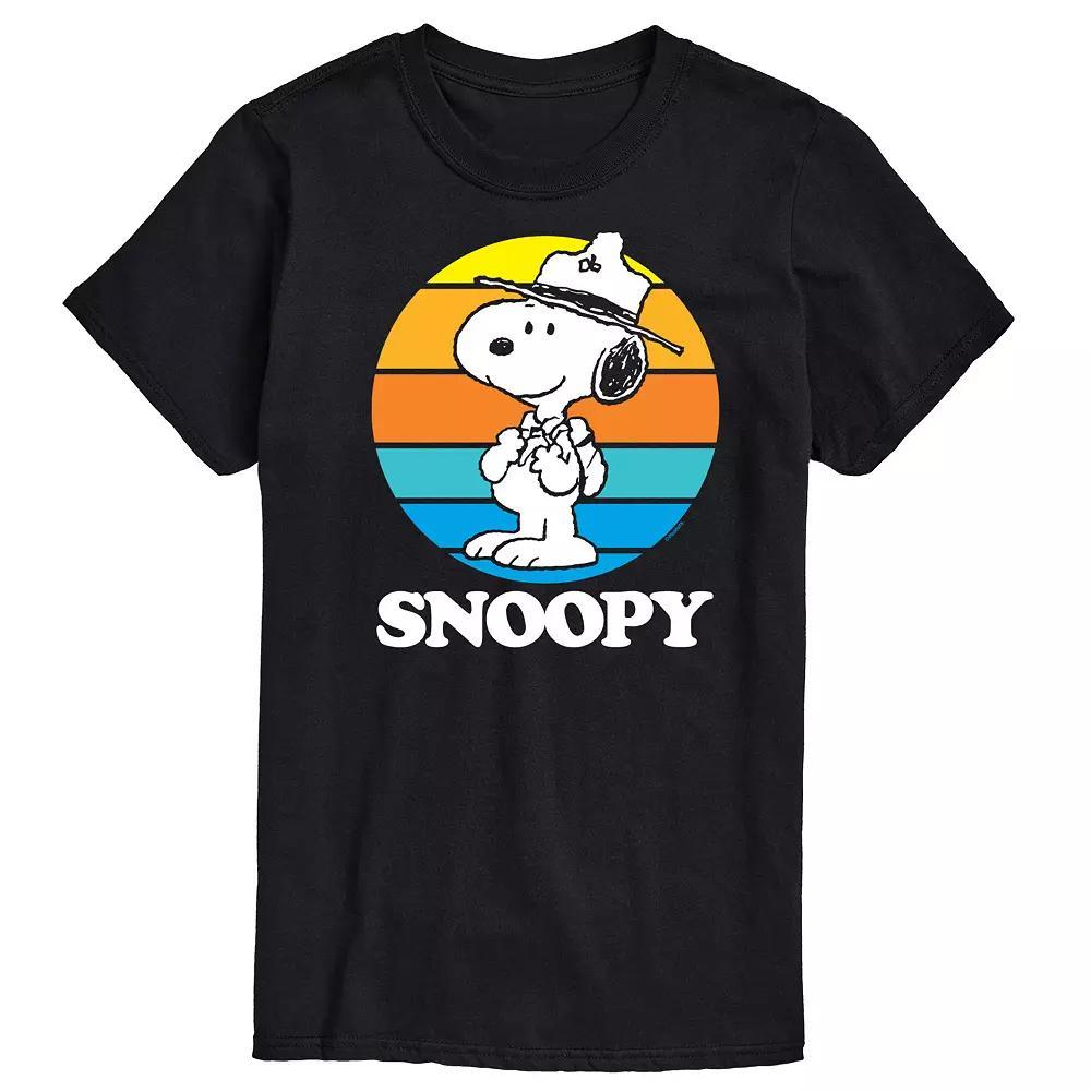 Big & Tall Peanuts Beagle Scouts Snoopy Sunset Graphic Tee, Men's,  Product Image
