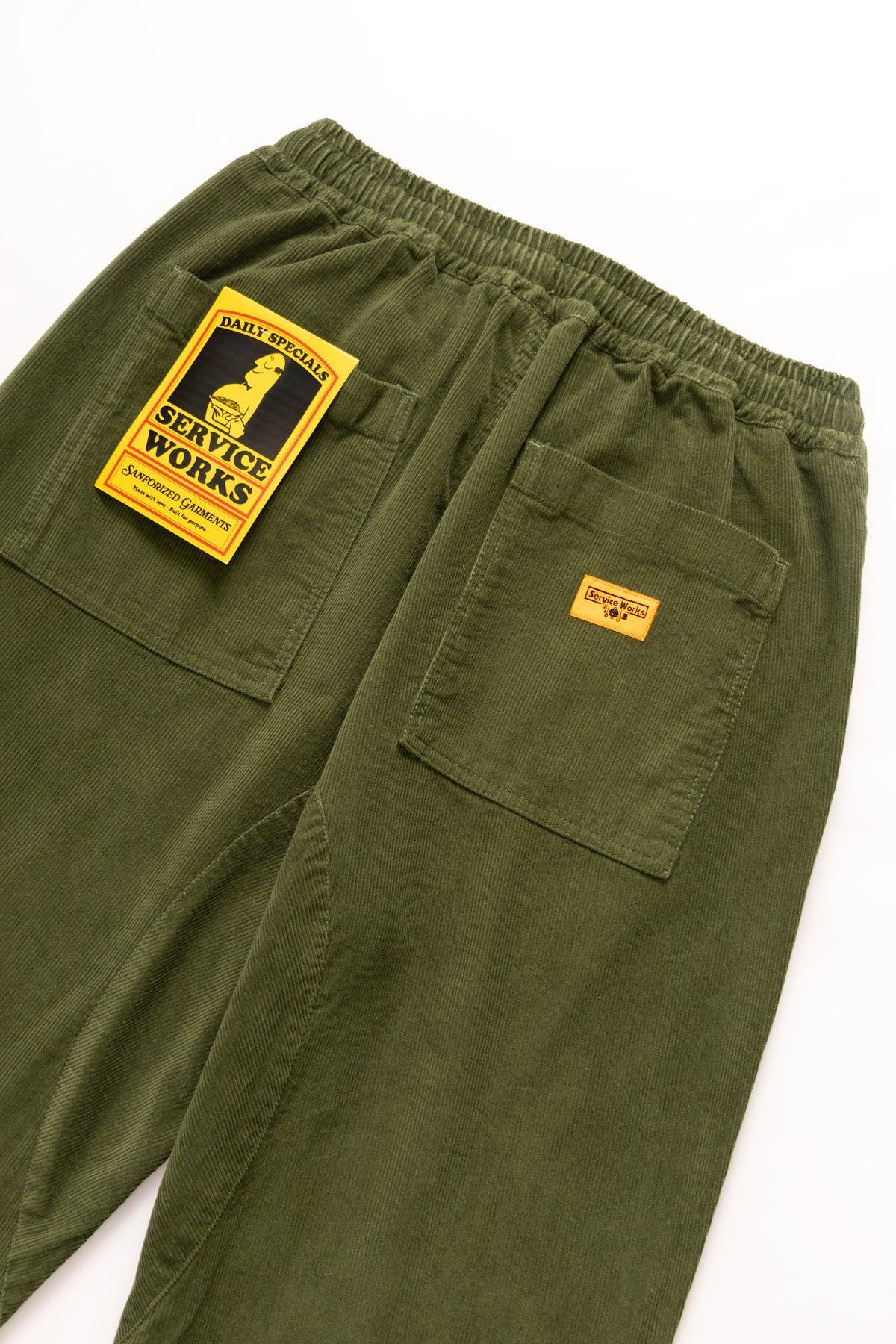 Service Works - Corduroy Chef Pants - Olive Product Image