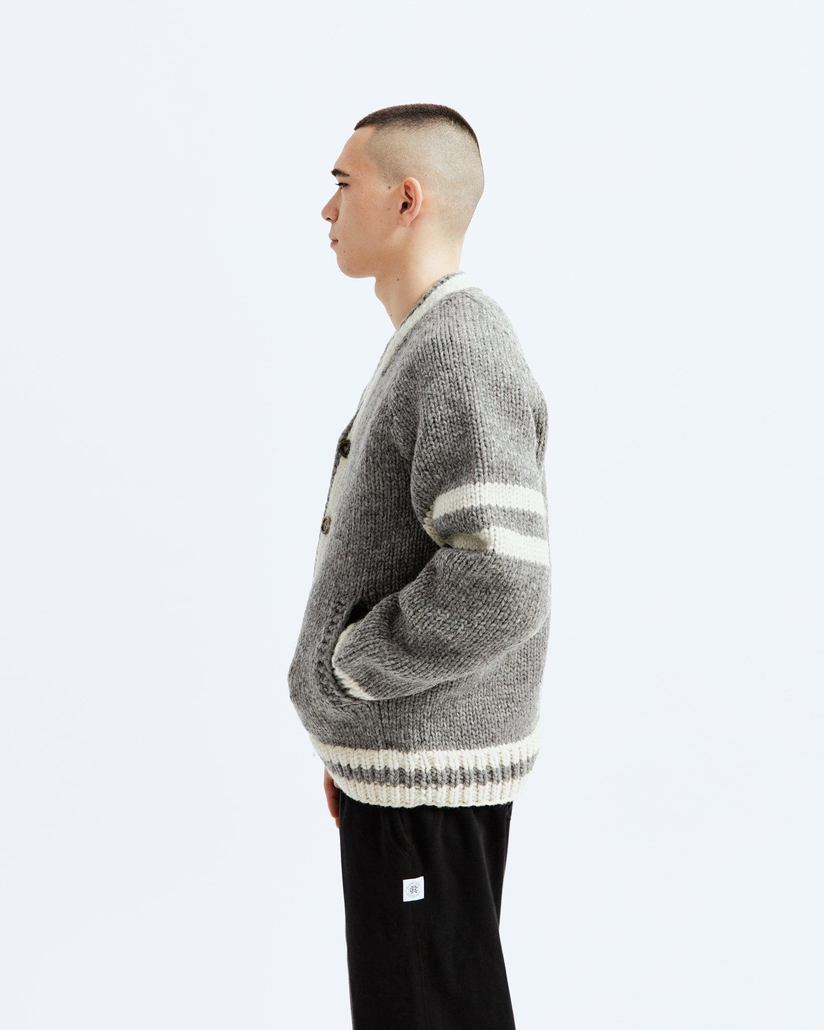 Handknit Collegiate Sweater Male Product Image