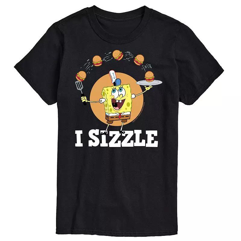 Men's Nickelodeon SpongeBob SquarePants I Sizzle Graphic Tee, Size: Small, Black Product Image