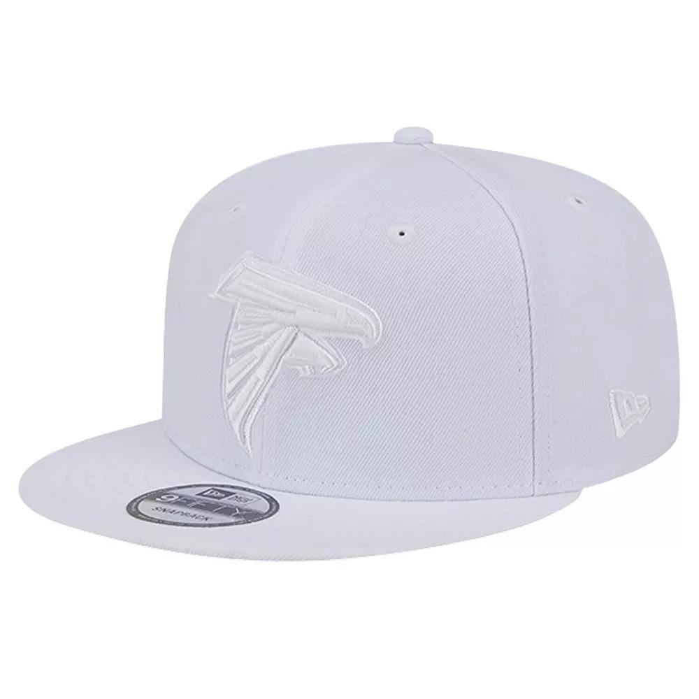 Men's New Era Atlanta Falcons Main White on White 9FIFTY Snapback Hat Product Image