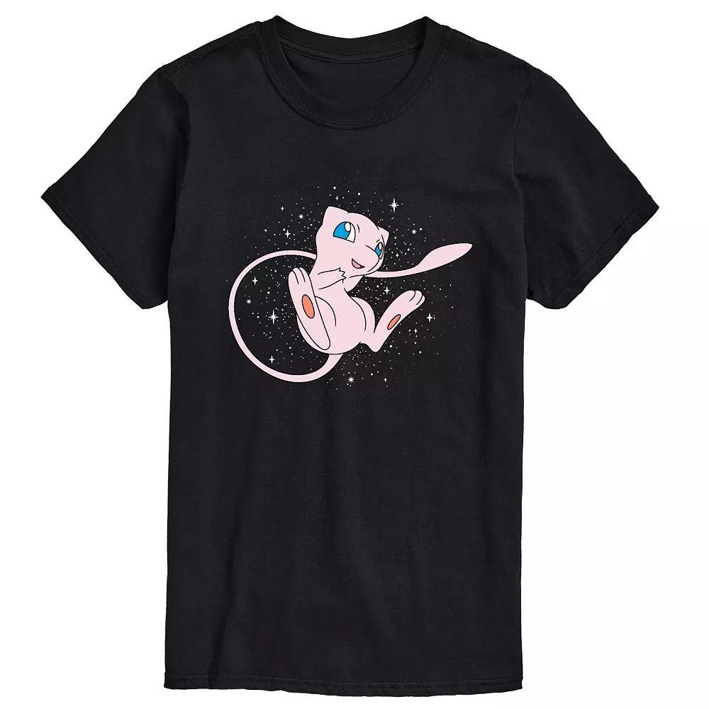 Men's Pokemon Starry Mew Tee, Size: Large, Black Product Image