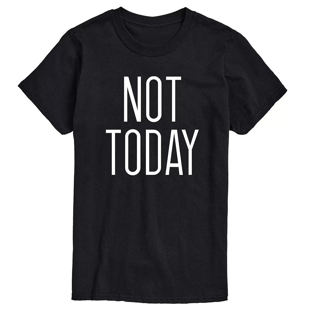 Big & Tall Not Today Graphic Tee, Men's,  Product Image