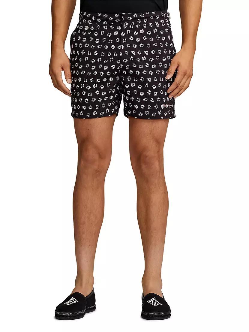 Art Deco Mayfair Mid-Length Swim Trunks Product Image