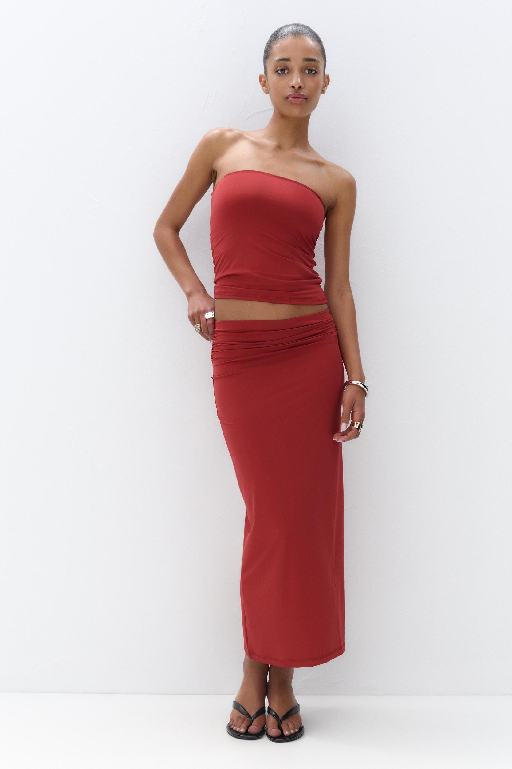 Polyamide strapless top Product Image