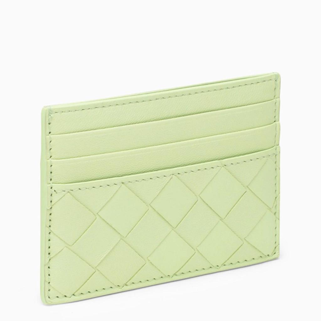 BOTTEGA VENETA Green Intrecciato Card Holder Product Image