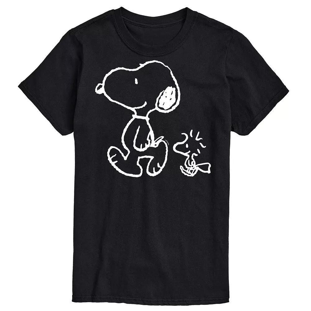 Big & Tall Peanuts Snoopy Woodstock Walk Graphic Tee, Men's,  Product Image