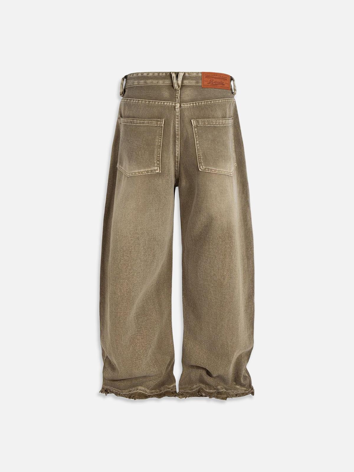 Aelfric Eden Baggy Brown Washed Jeans Product Image