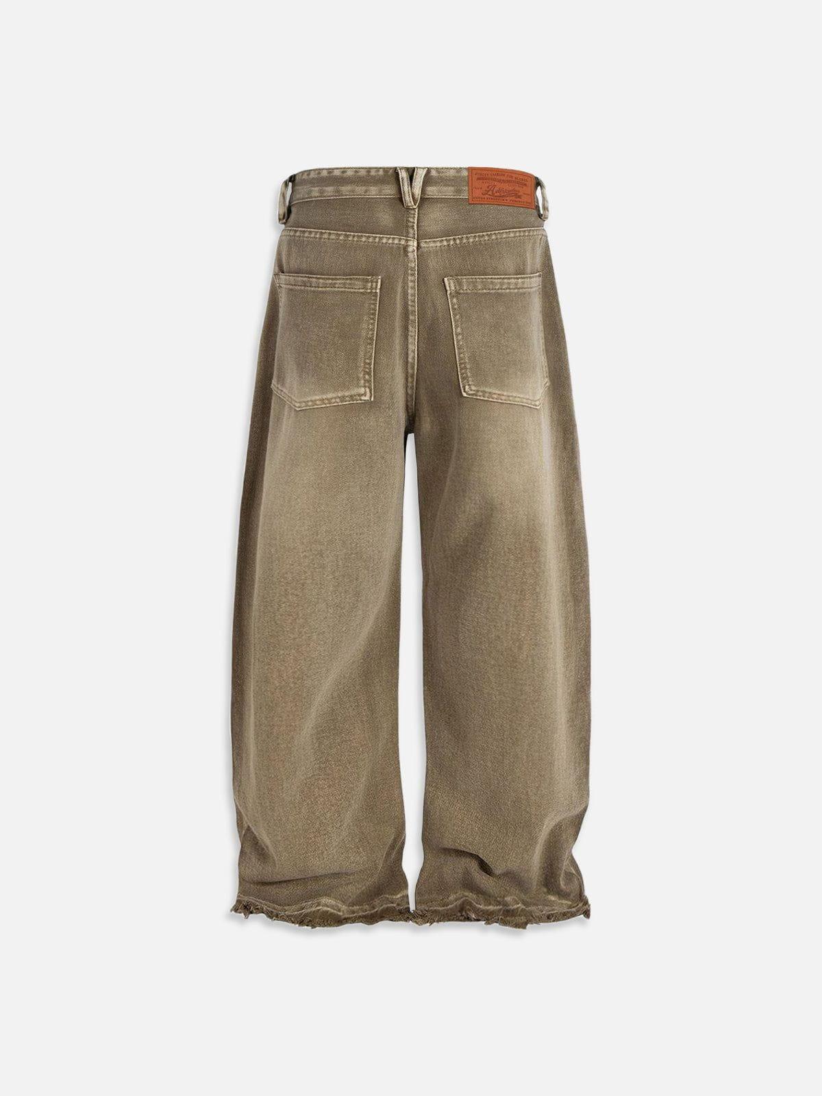 Aelfric Eden Baggy Brown Washed Jeans Product Image