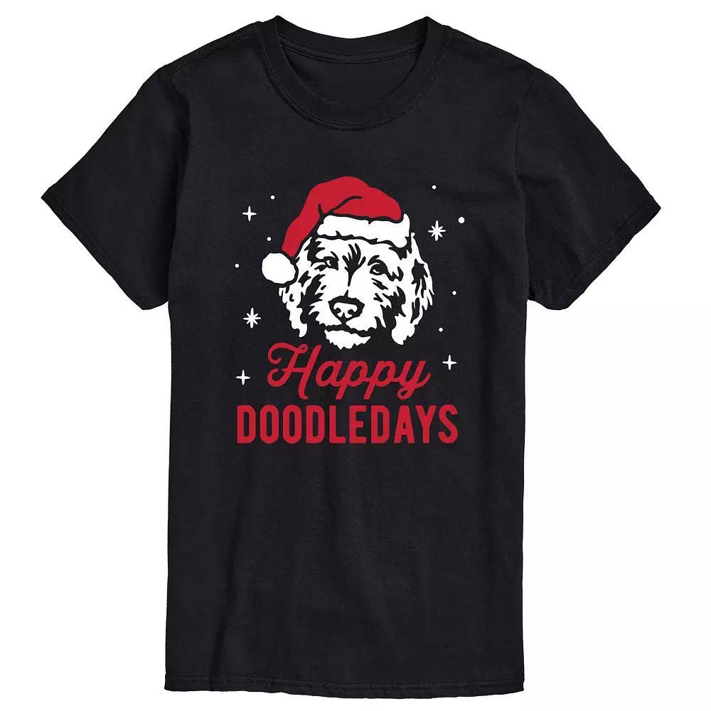 Big & Tall Happy Doodledays Tee, Men's, Size: 5XB, Black Product Image