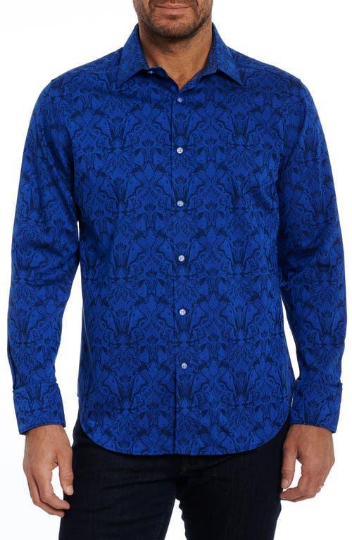 Mens Highland Stretch Cotton Jacquard Sport Shirt Product Image