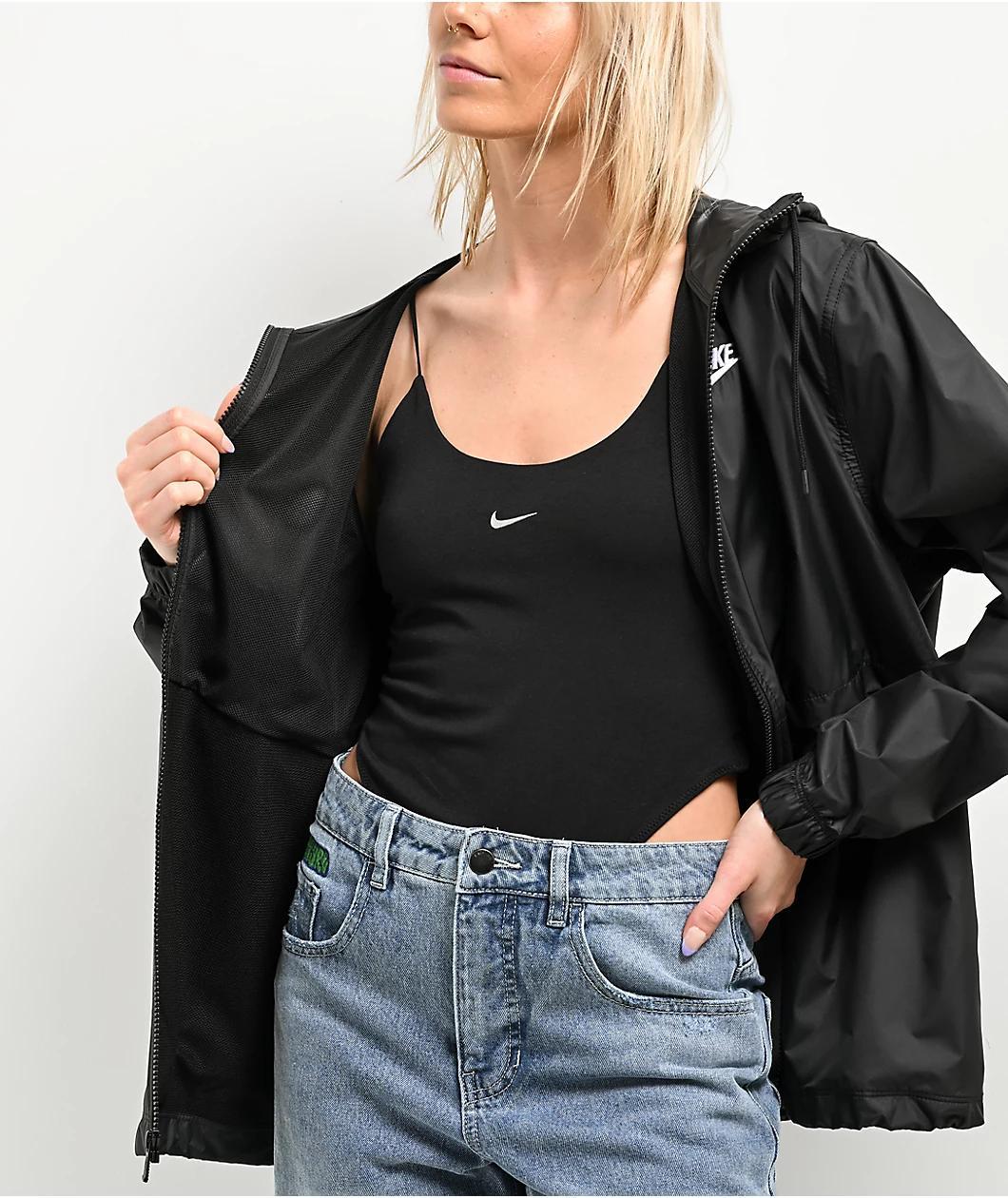 Nike Sportswear Essential Repel Black Zip Windbreaker Jacket Product Image