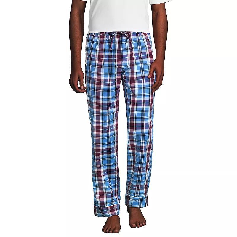 Men's Lands' End Essential Pajama Pants, Size: Large, Blue Chambray Product Image