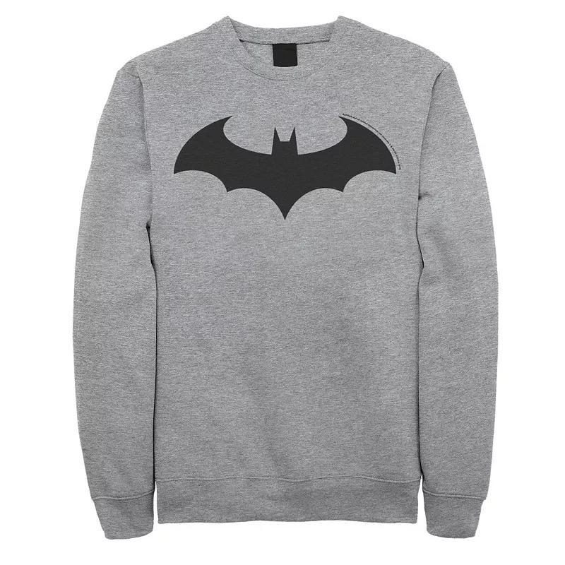 Big & Tall DC Comics Batman Modern Logo Graphic Fleece Pullover, Mens Athletic Grey Product Image