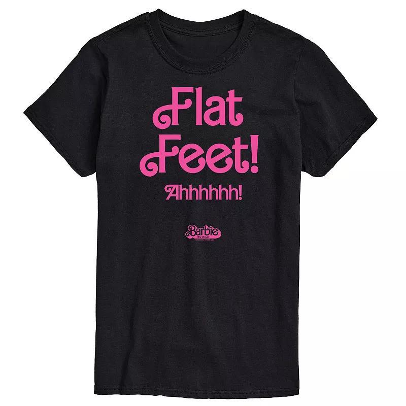 Big & Tall Barbie The Movie Flat Feet Graphic Tee, Mens Product Image