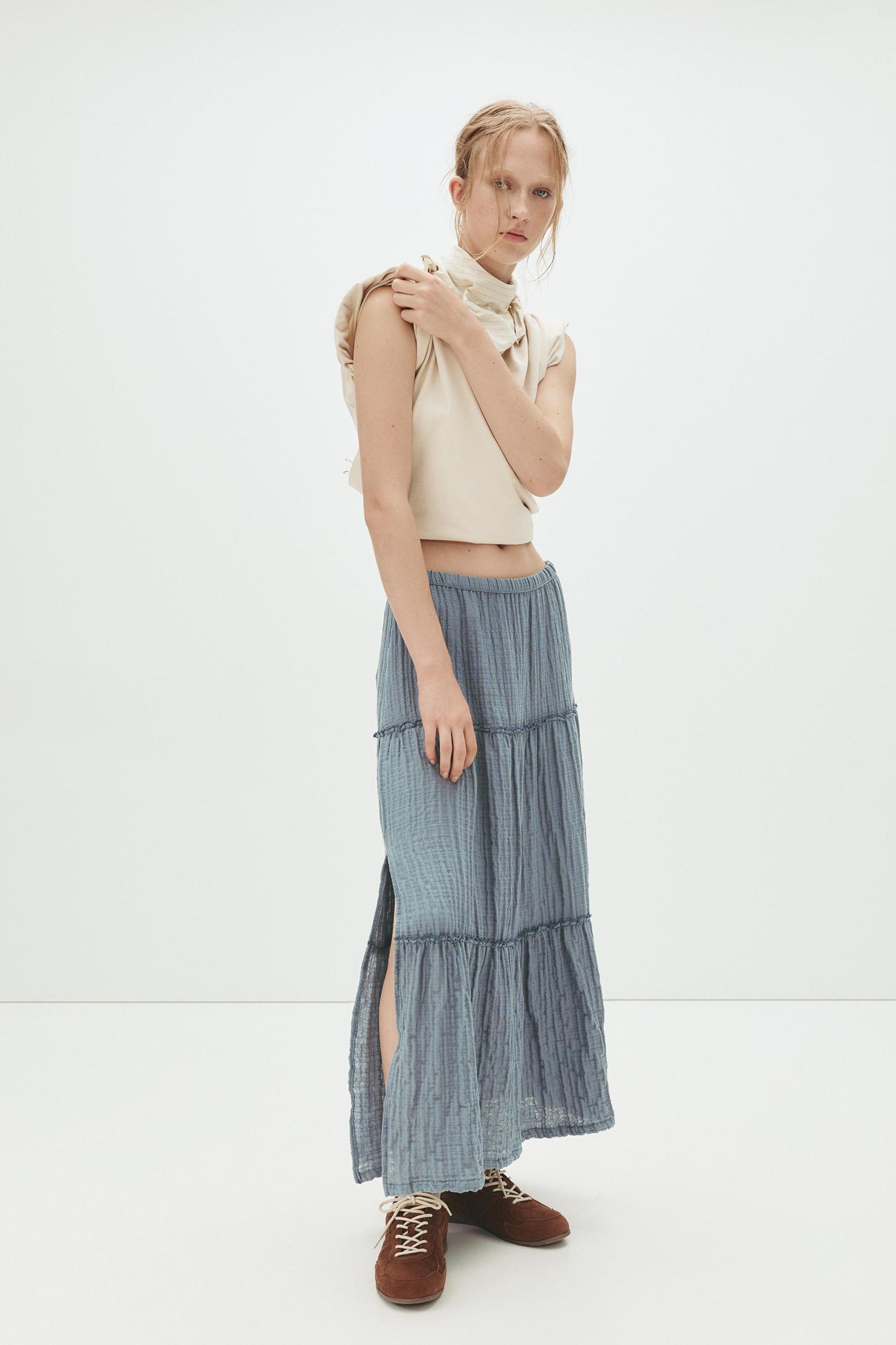 Panelled midi skirt Product Image