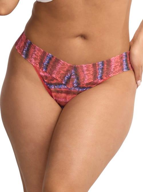 Signature Lace Original Rise Printed Thong Product Image