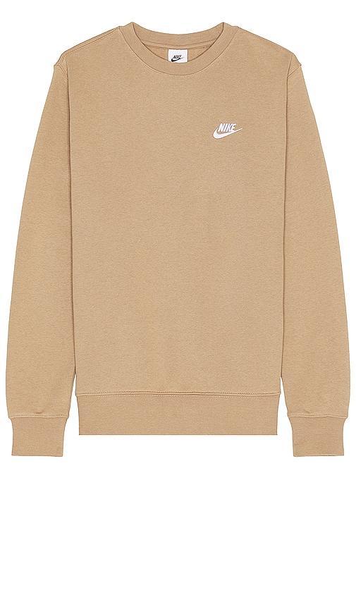 Nike Men's Club Crewneck Sweatshirt in Black/white at Nordstrom, Size Large Product Image