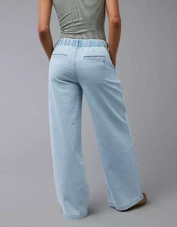 AE Strigid High-Waisted Wide-Leg Trouser Jean Product Image