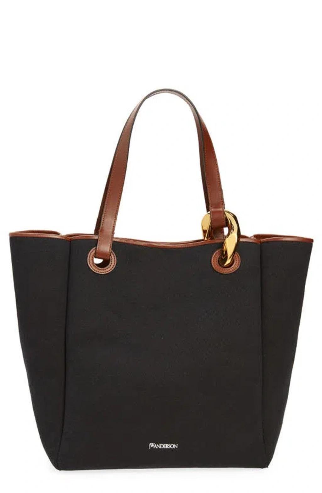 JW ANDERSON Jwa Corner Tote - Canvas Tote Bag In Navy Product Image