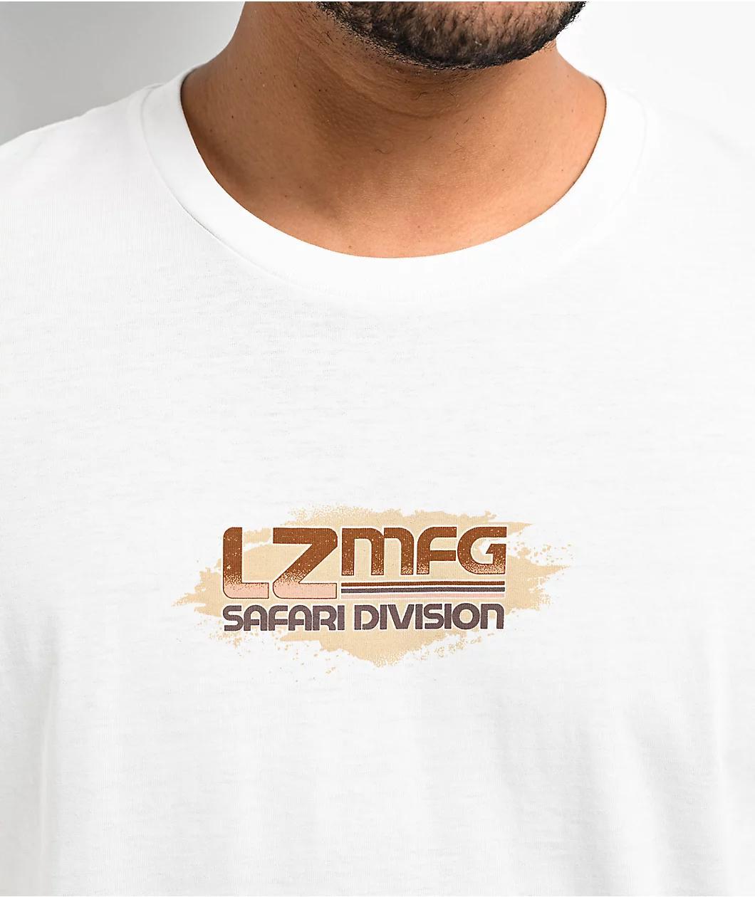 LZMFG Safari Division Rally White T-Shirt Product Image