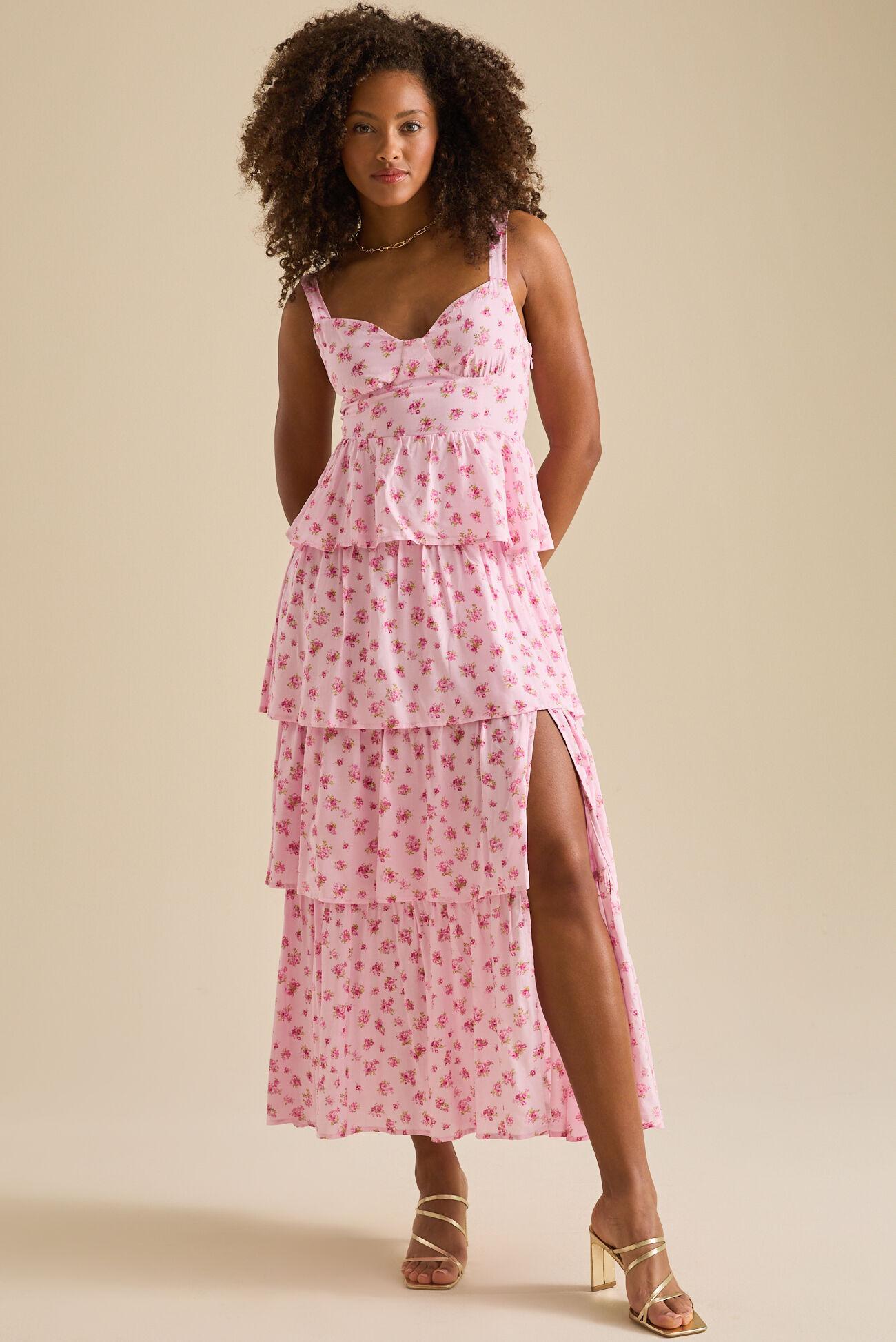 Rose Floral Maxi Dress Product Image