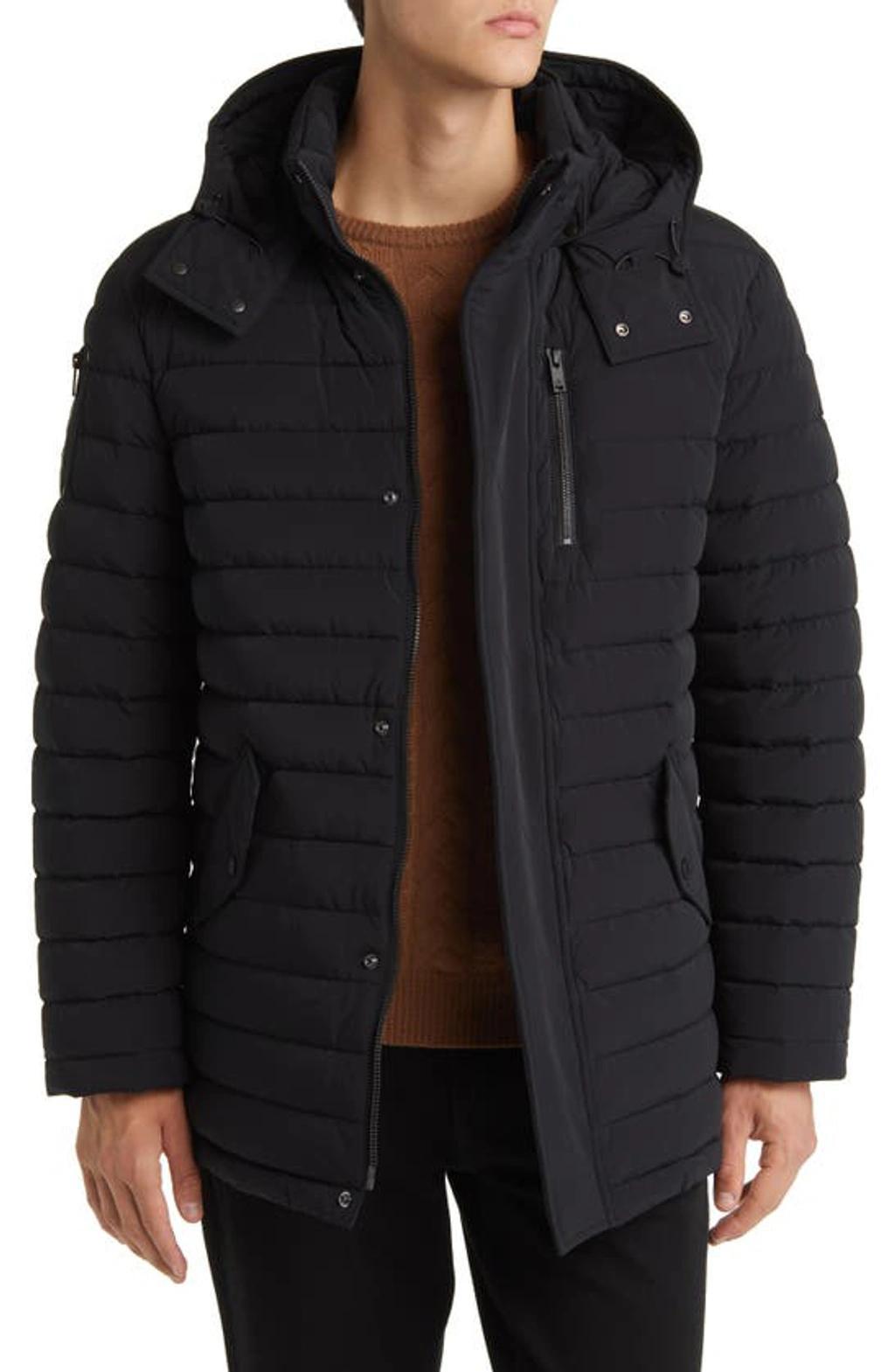 MOOSE KNUCKLES Down-filled Greystone Jacket In Black Product Image