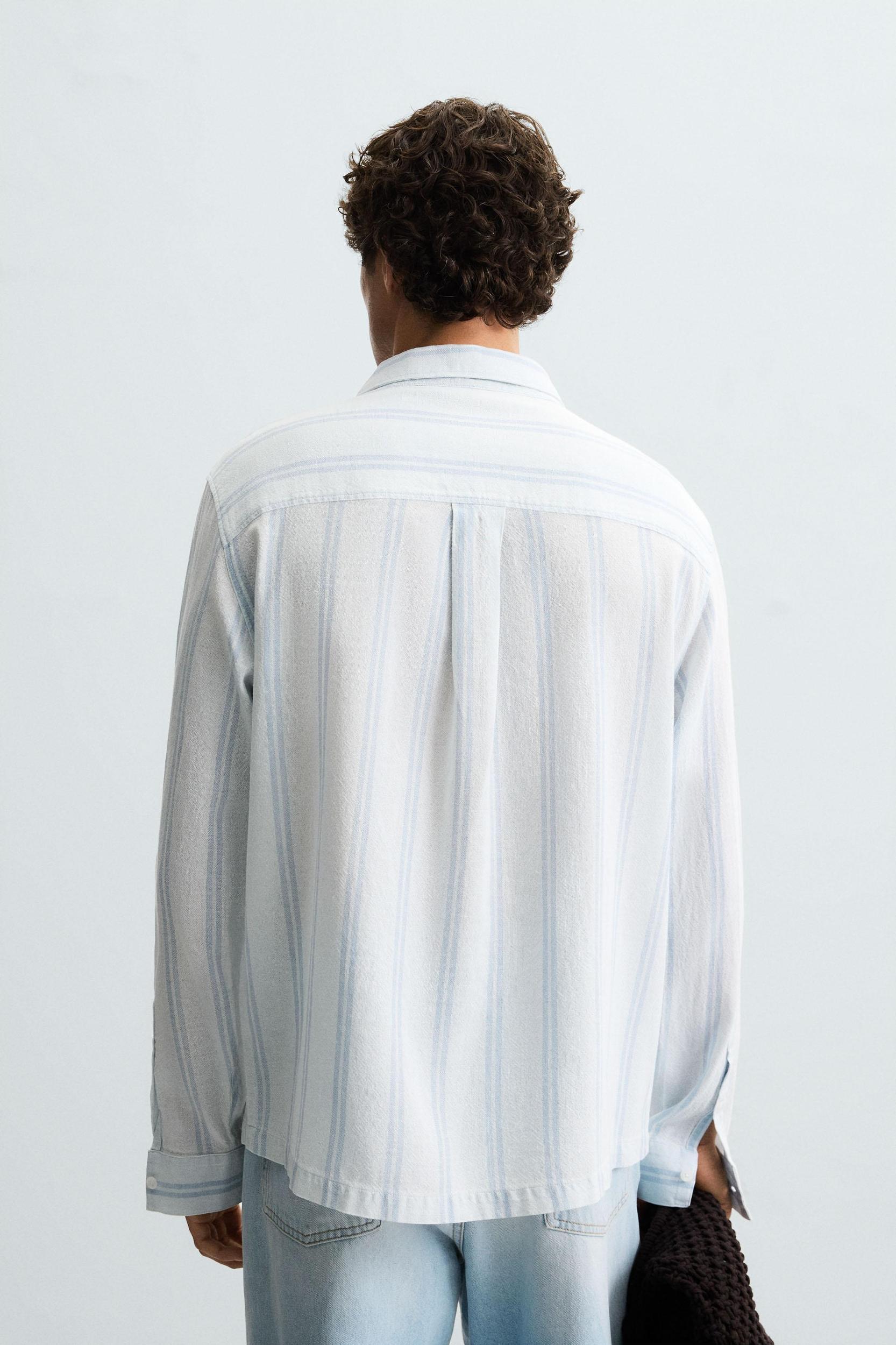 TEXTURED STRIPED SHIRT Product Image