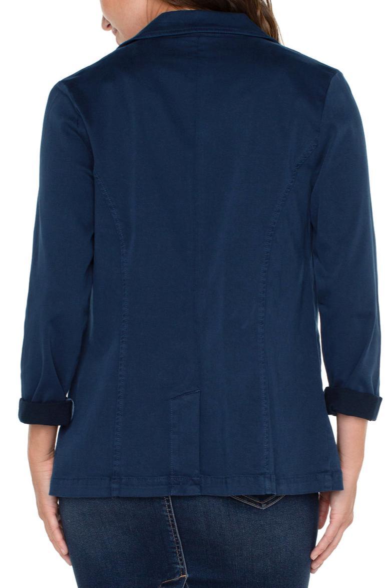 Fitted Blazer- Indigo Dusk Product Image