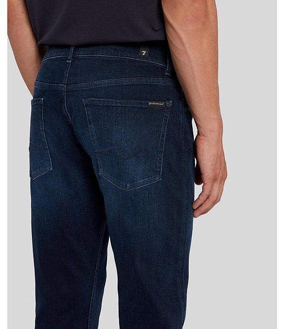 7 For All Mankind Straight Fit Eco Dark Jeans Product Image