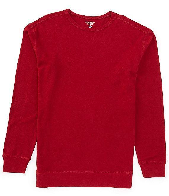 Roundtree & Yorke Big & Tall Long Sleeve Waffle-Knit Sleep T-Shirt Product Image