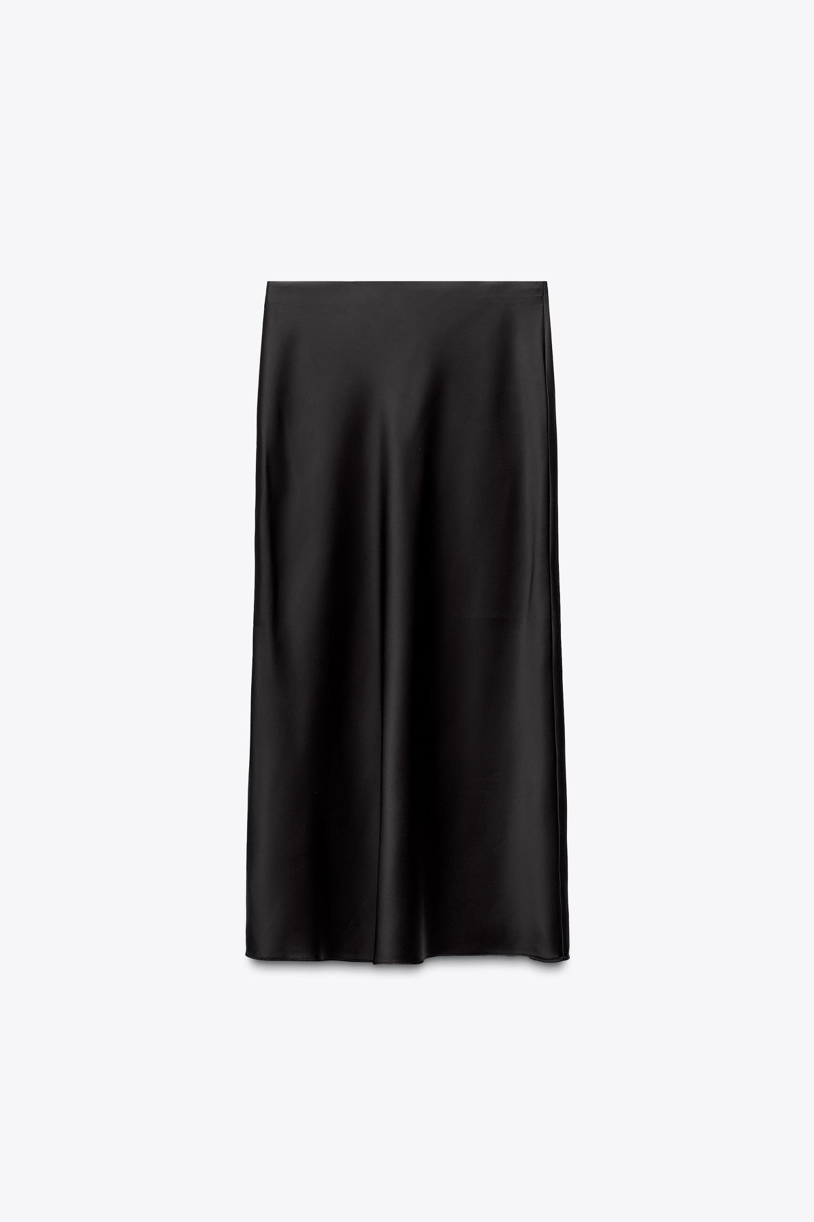 SATIN MIDI SKIRT Product Image