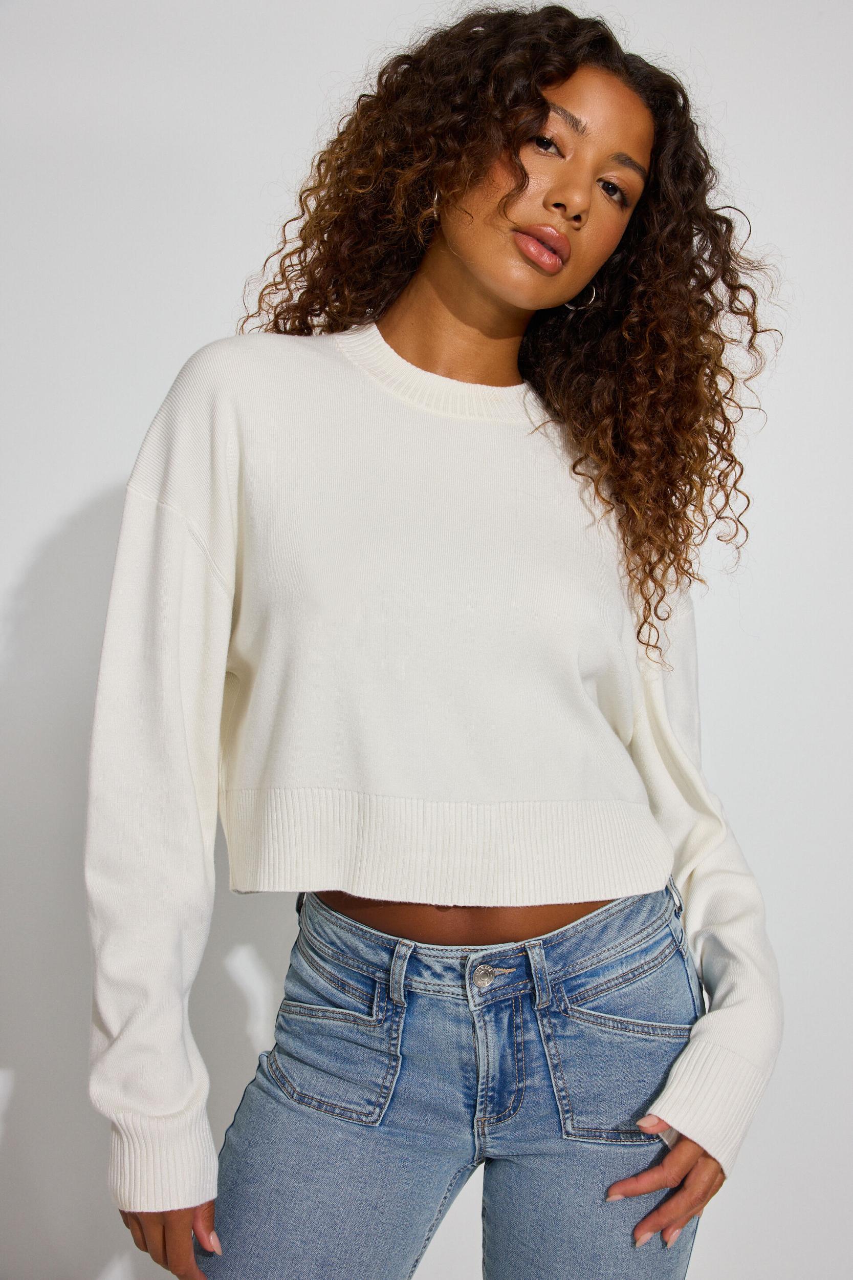 Smooth Scoop Neck Long Sleeve Top Product Image