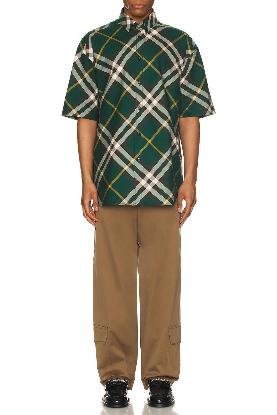 Short Sleeve Check Pattern Shirt Product Image