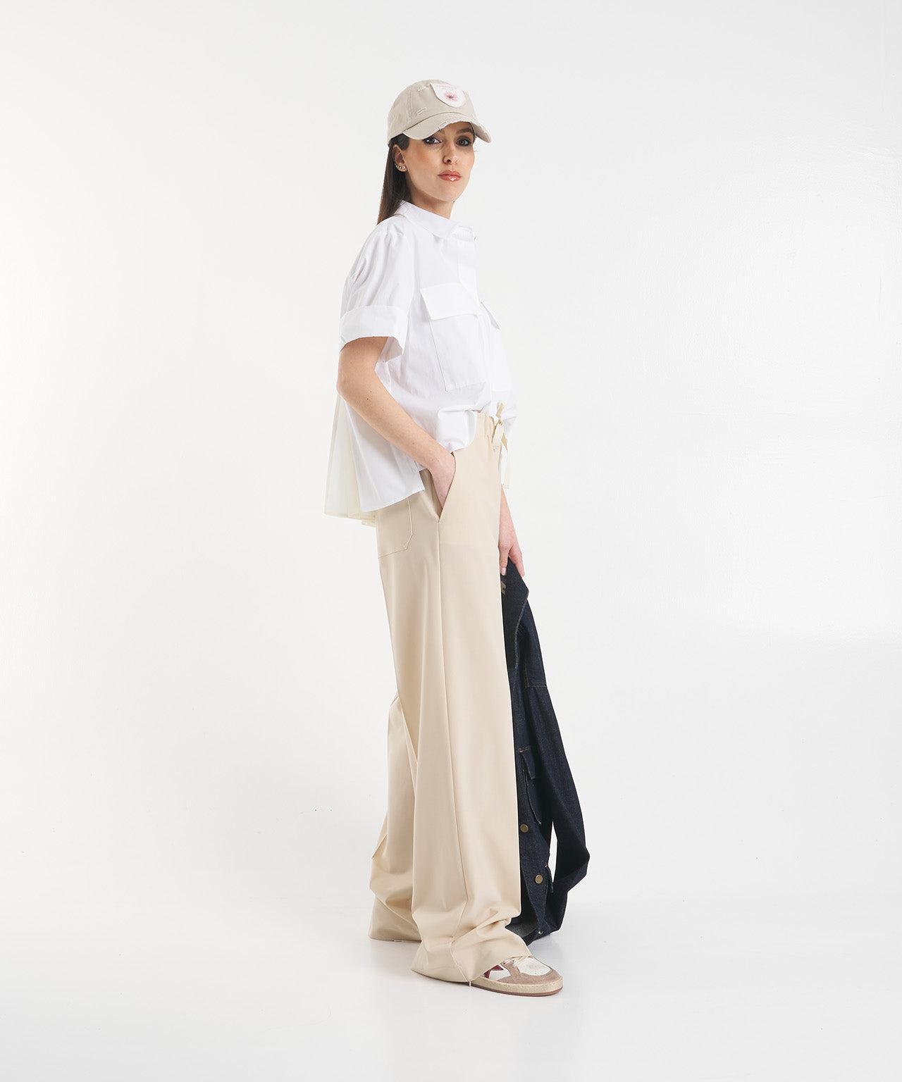 Denim jacket with flap pockets Product Image