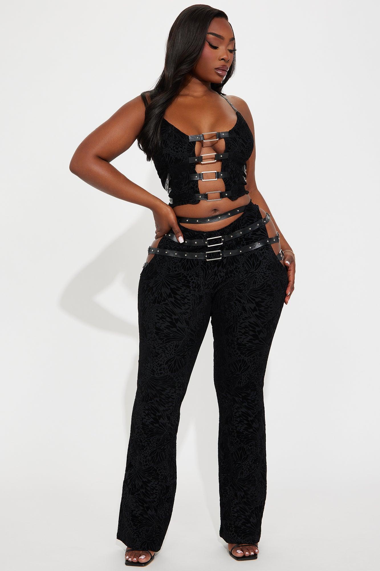 Don't Call Me Pant Set - Black Product Image