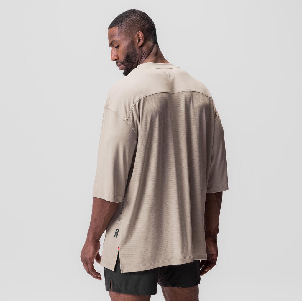 0841. 3D-Lite® 2.0 3/4-Sleeve Oversized Tee - Sand Smoke "OTWR" Product Image