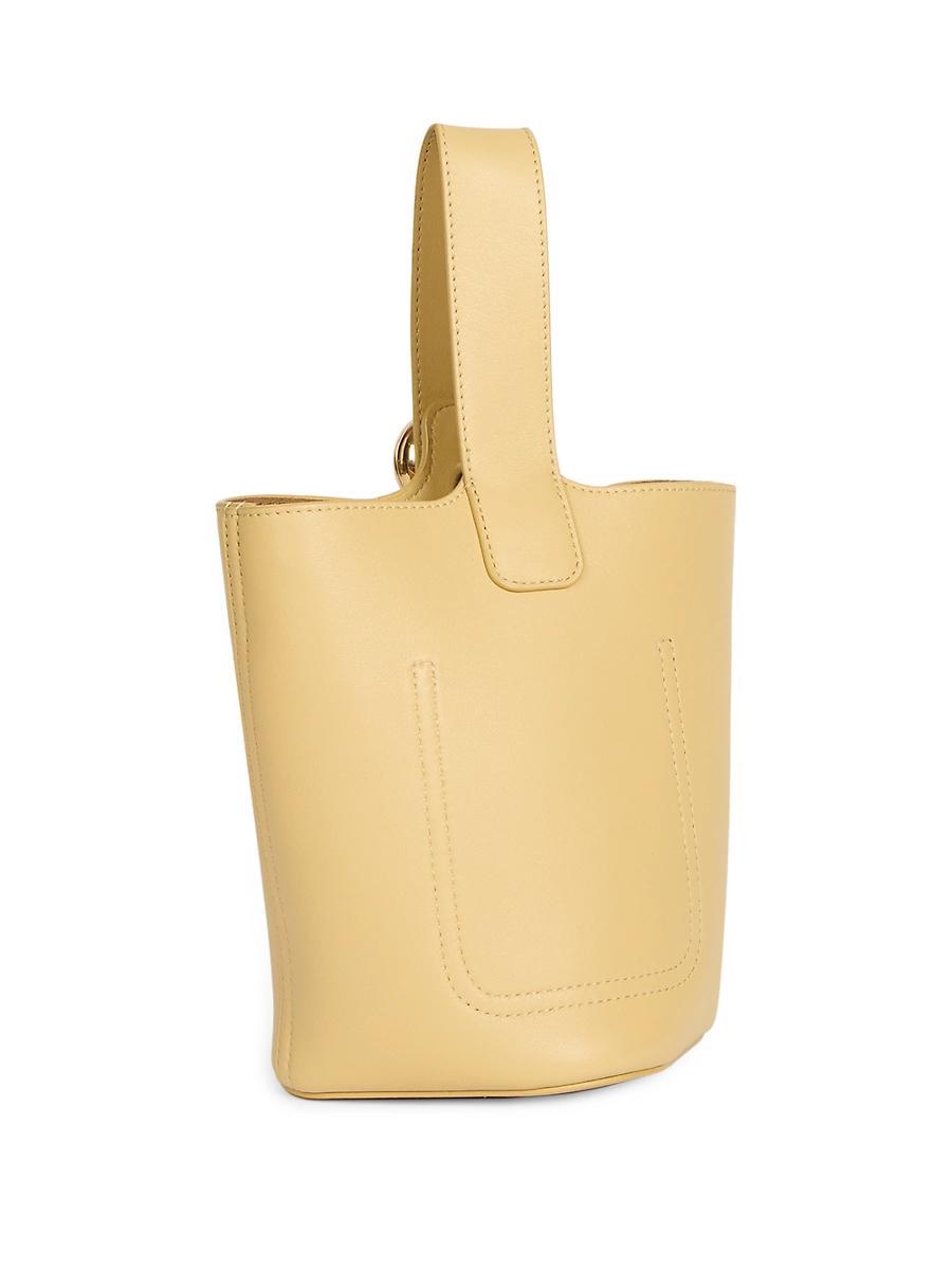 Mini Pebbled Leather Bucket Bag Product Image