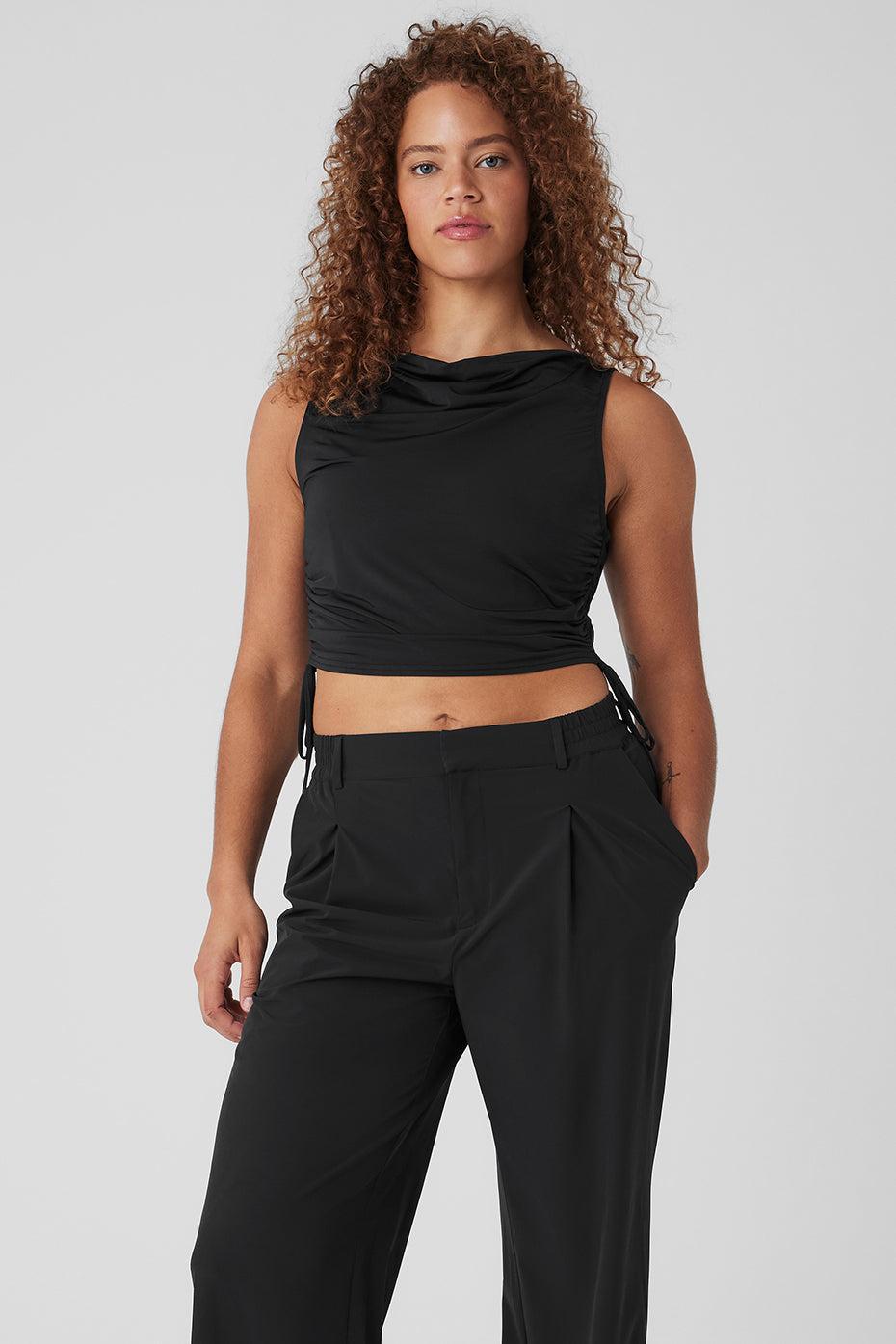 Standout Cropped Tank - Black Product Image