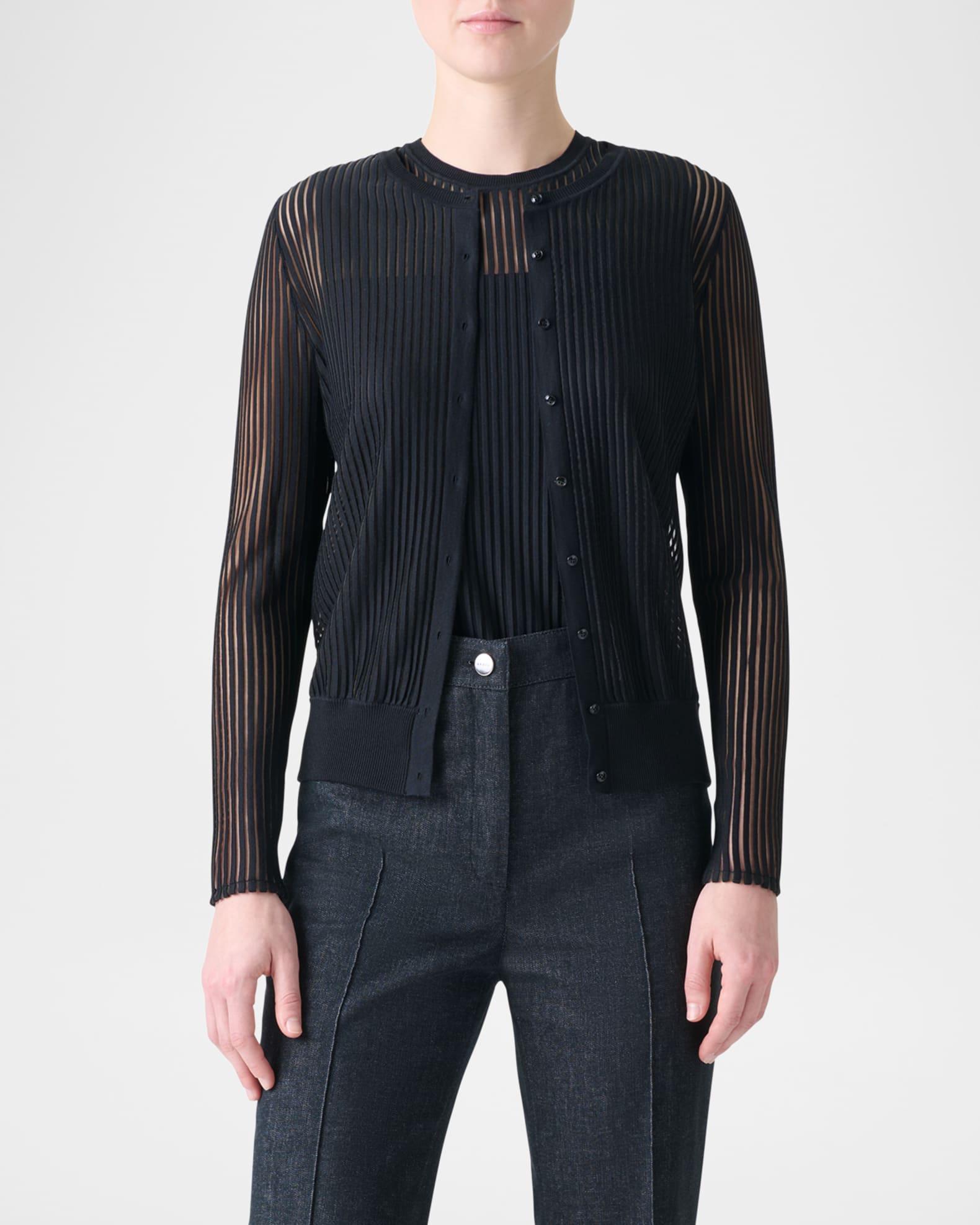 Striped Sheer Cardigan  Product Image